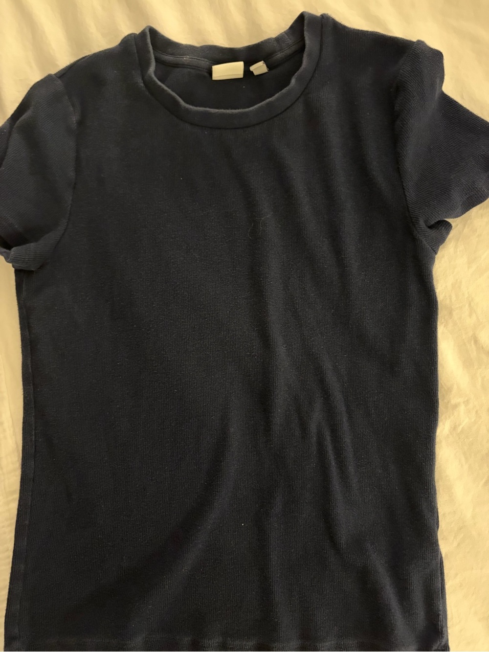 Aritzia admiral homestretch Women's Navy Short Sleeve Tee